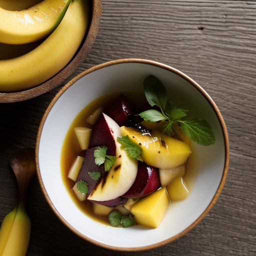 Grilled Fruit With Mango Relish recipe image