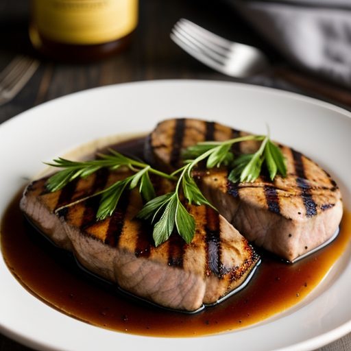 Grilled" Glazed Tuna Steaks recipe image