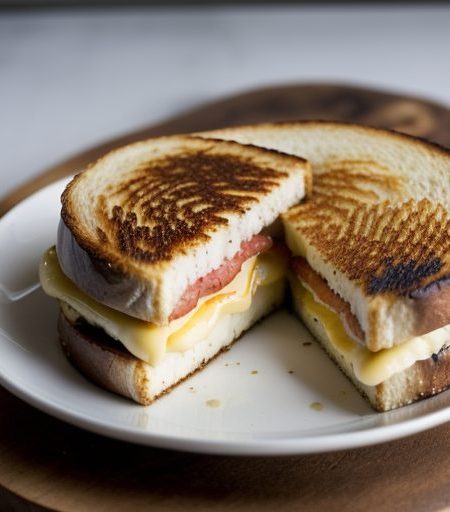 Grilled Goat Cheese Sandwiches - Bon Appetit recipe image