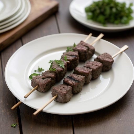 Grilled Ground Lamb Kebabs recipe image