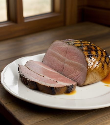 Grilled Ham Steak recipe image