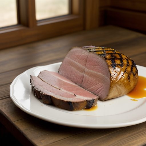 Grilled Ham Steak recipe image