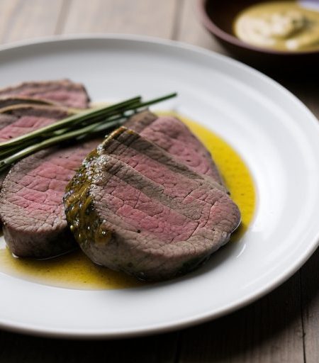 Grilled Herb Mustard Steaks recipe image