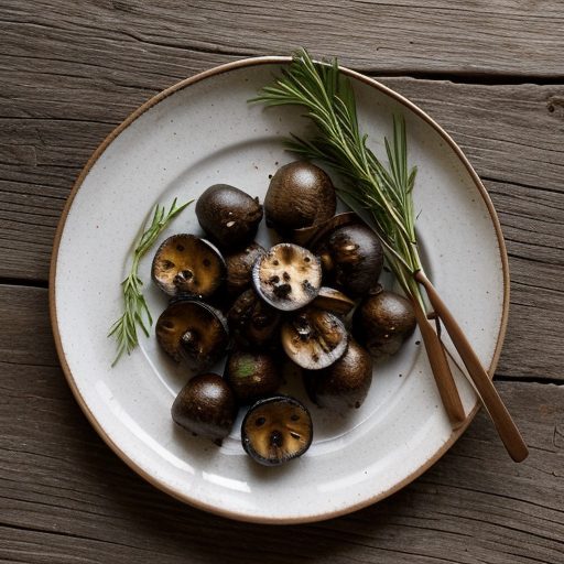 Grilled Herbed Mushrooms in Cold Tomato Dress recipe image