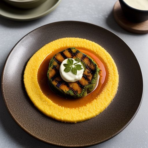 Grilled Jalapeno Polenta With Sweet and Sour Chutney recipe image