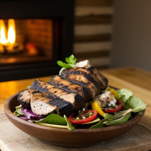 Grilled Jamaican Jerk Chicken Salad recipe image