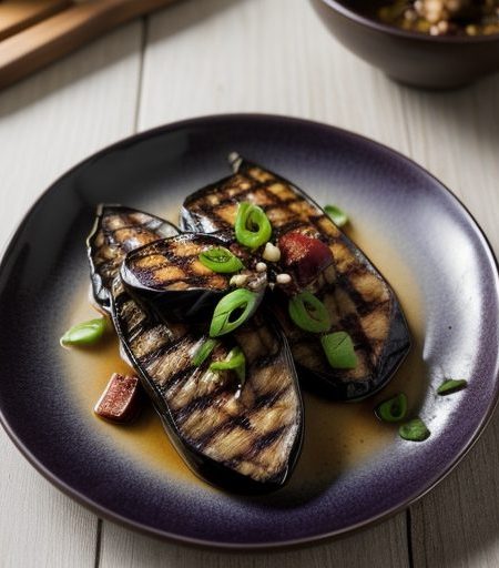 Grilled Japanese Eggplant With Garlic-Chili G recipe image