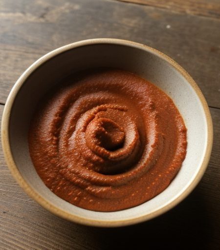 Grilled Knob Onions With Romesco Sauce recipe image