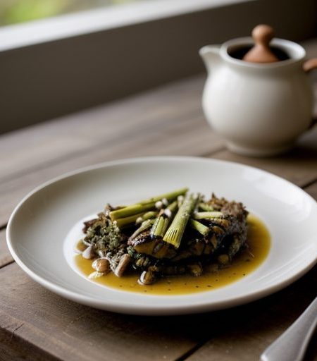 Grilled Leeks & Red Bells recipe image