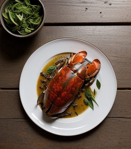 Grilled Lobster Smothered in Basil Butter recipe image