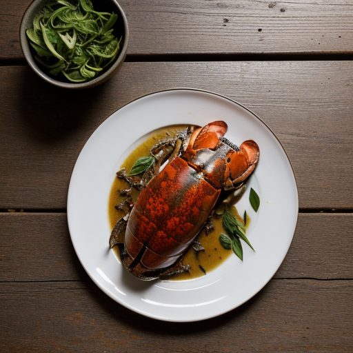 Grilled Lobster Smothered in Basil Butter recipe image