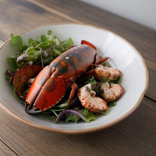 Grilled Lobster With Herb Salad recipe image