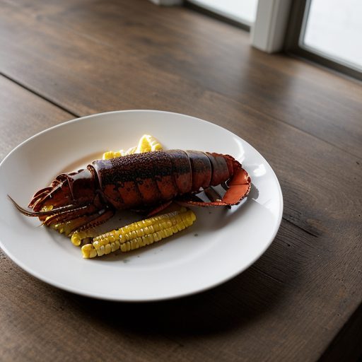 Grilled Lobster With Warm Corn~ Chanterelle A recipe image