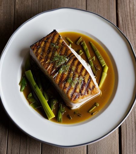 Grilled Meli Melo of Seafood With Soy Beurre Blanc recipe image