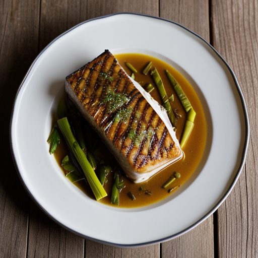 Grilled Meli Melo of Seafood With Soy Beurre Blanc recipe image