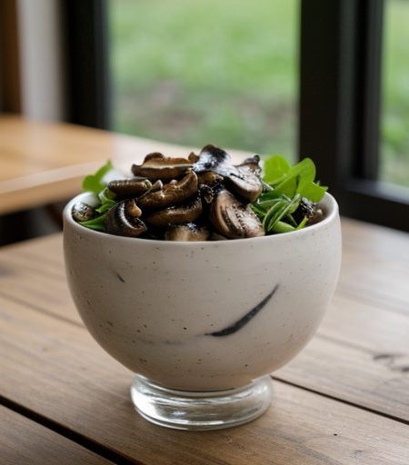 Grilled Mushroom Salad recipe image
