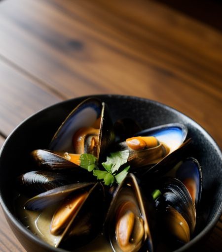 Grilled Mussels With Hot Bean Sauce recipe image