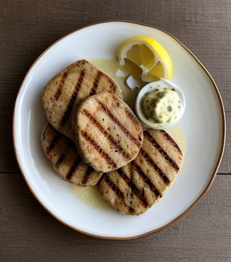 Grilled Mustar Turkey Cutlets recipe image
