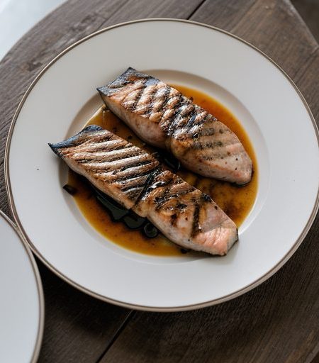 Grilled Oriental Fish Steaks recipe image