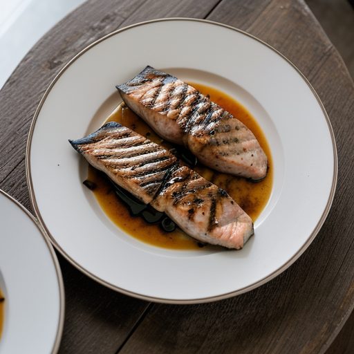 Grilled Oriental Fish Steaks recipe image