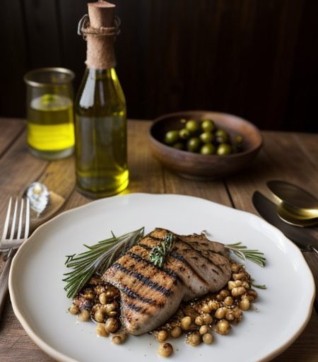 Grilled Partridge With Wild Mushrooms and Hazelnuts recipe image