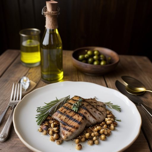 Grilled Partridge With Wild Mushrooms and Hazelnuts recipe image