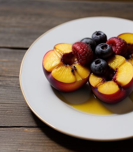 Grilled Peaches and Berries recipe image