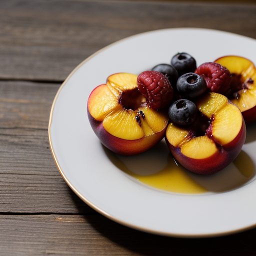 Grilled Peaches and Berries recipe image