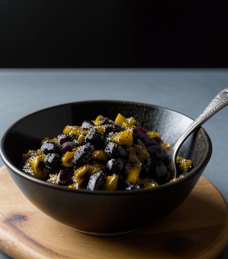 Grilled Pepper and Black Olive Relish recipe image