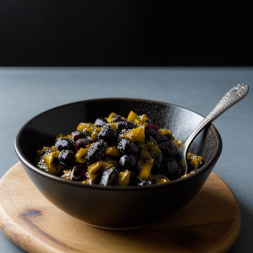 Grilled Pepper and Black Olive Relish recipe image