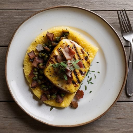 Grilled Polenta With Chicken Squazet recipe image