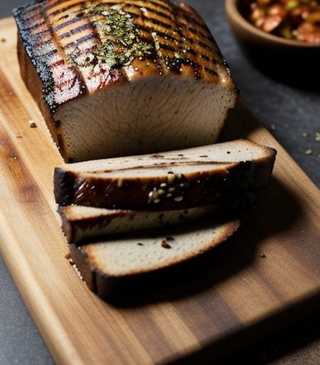 Grilled Pork Bread recipe image