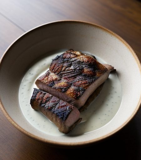 Grilled Pork Rack With Horseradish Cream Sauce recipe image