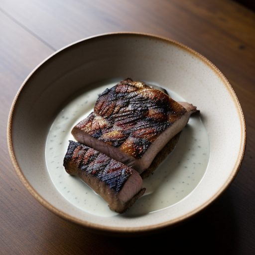 Grilled Pork Rack With Horseradish Cream Sauce recipe image
