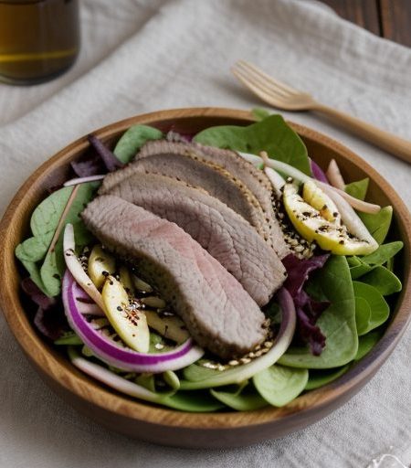 Grilled Pork Salad recipe image
