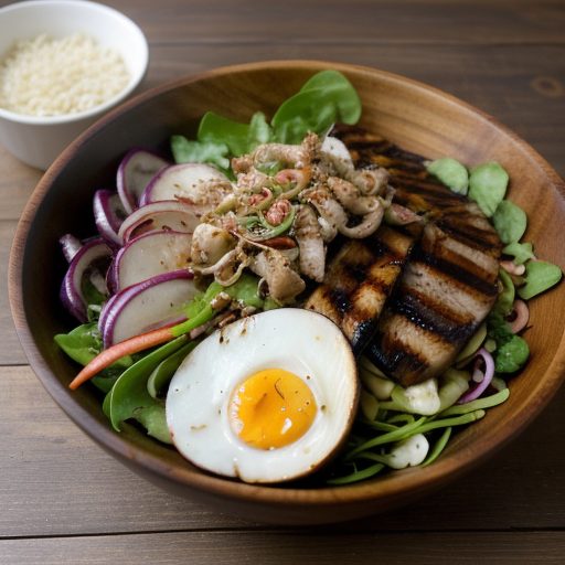 Grilled Pork Salad recipe image