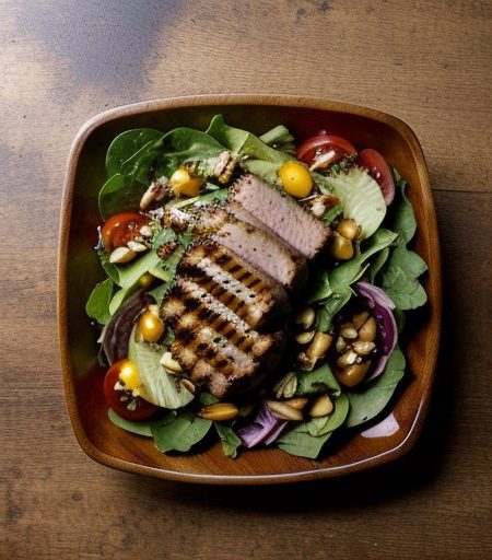 Grilled Pork Salad recipe image