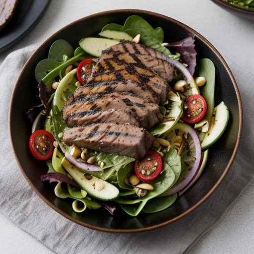 Grilled Pork Salad recipe image