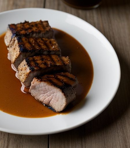 Grilled Pork Sate - Bon Appetit recipe image