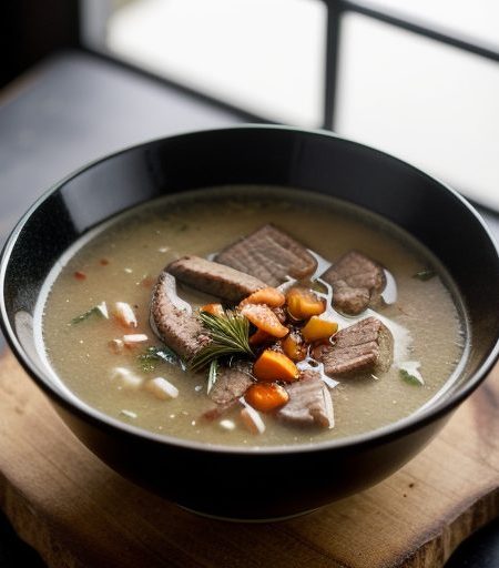 Grilled Pork Soup recipe image