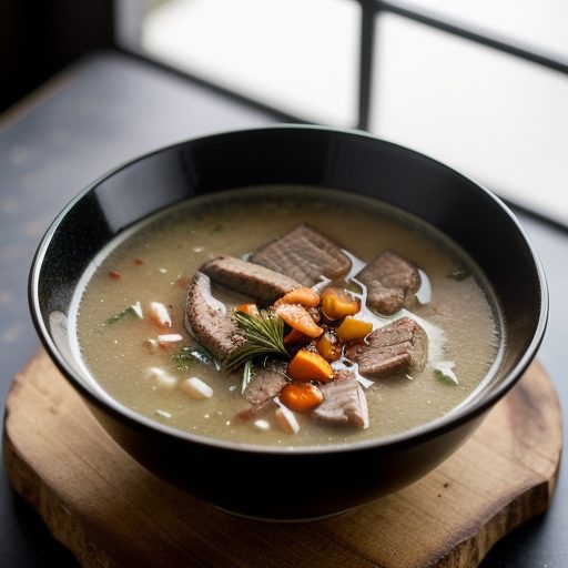 Grilled Pork Soup recipe image