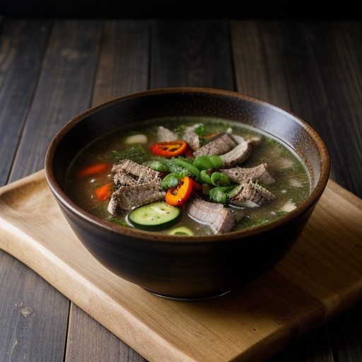 Grilled Pork Soup recipe image