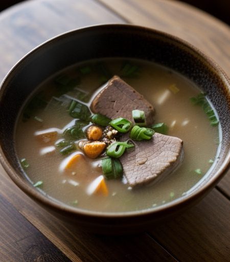 Grilled Pork Soup recipe image