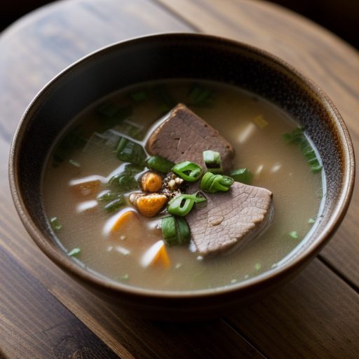 Grilled Pork Soup recipe image