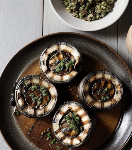 Grilled Portobellos With Hazelnut Gremolata recipe image