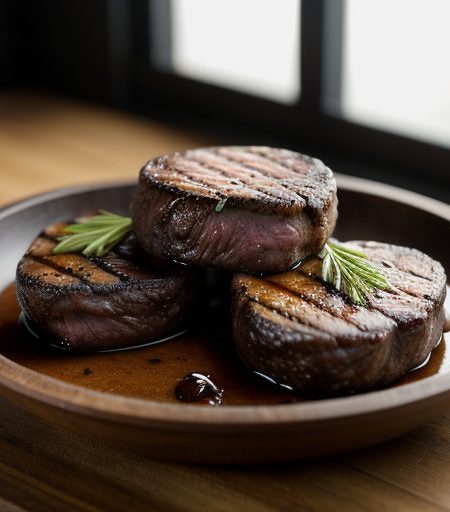 Grilled Rib Eye Steaks With Dipping Sauce recipe image