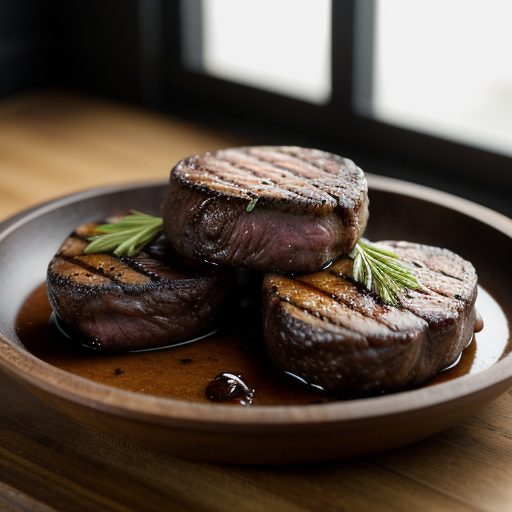 Grilled Rib Eye Steaks With Dipping Sauce recipe image