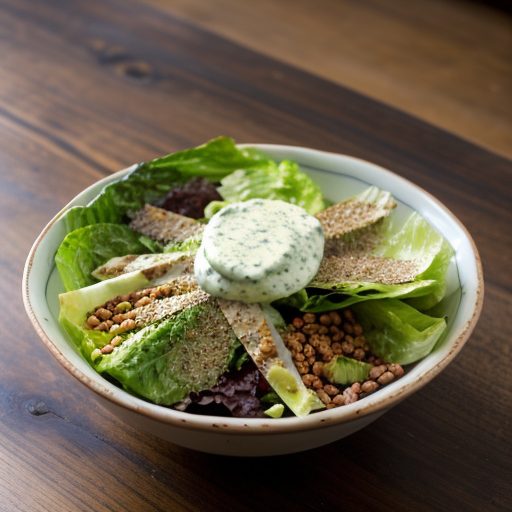 Grilled Romaine Salad With Spicy Caesar Dressing recipe image