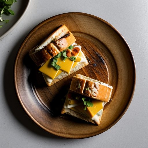 Grilled Salmon & Cheddar Sandwiches recipe image