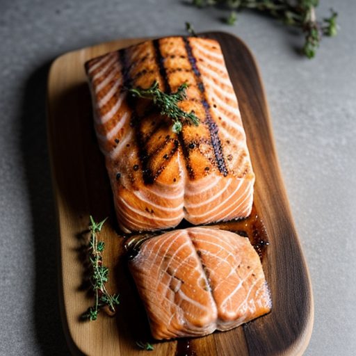 Grilled Salmon With Lemon & Thyme recipe image